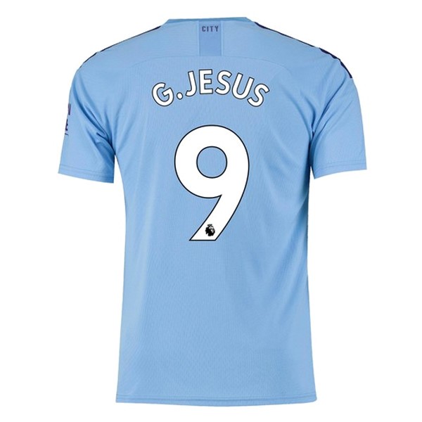 Camiseta Manchester City NO.9 G.Jesus 1ª 2019/20 Azul